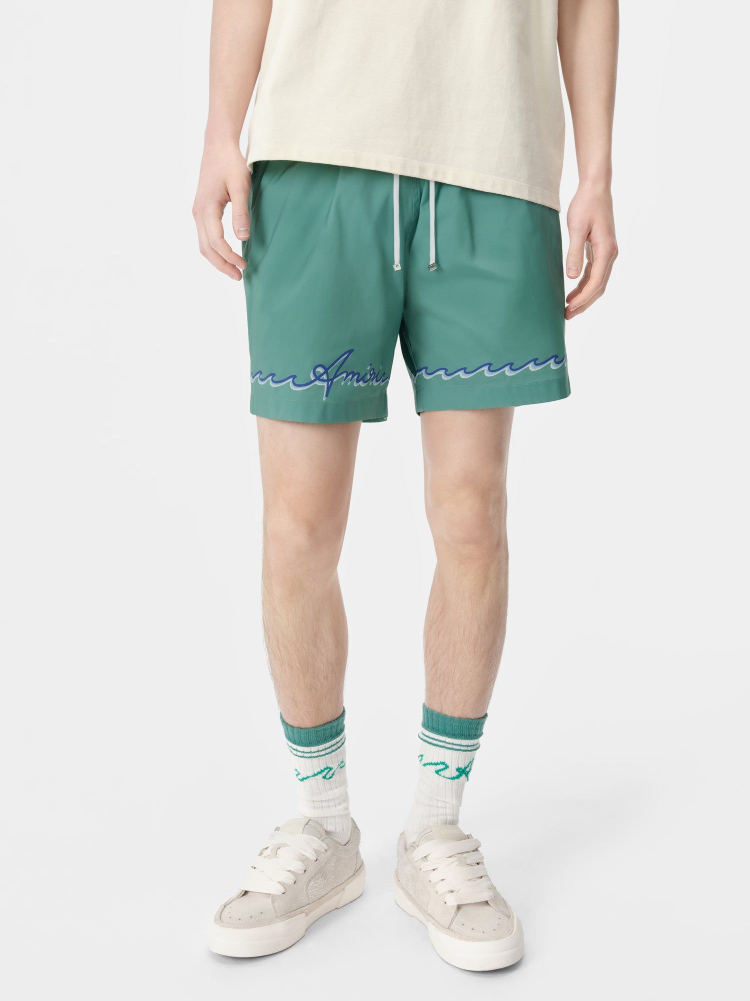 Amiri Wave Swim Trunk Mayo Erkek Mavi | EBL067893