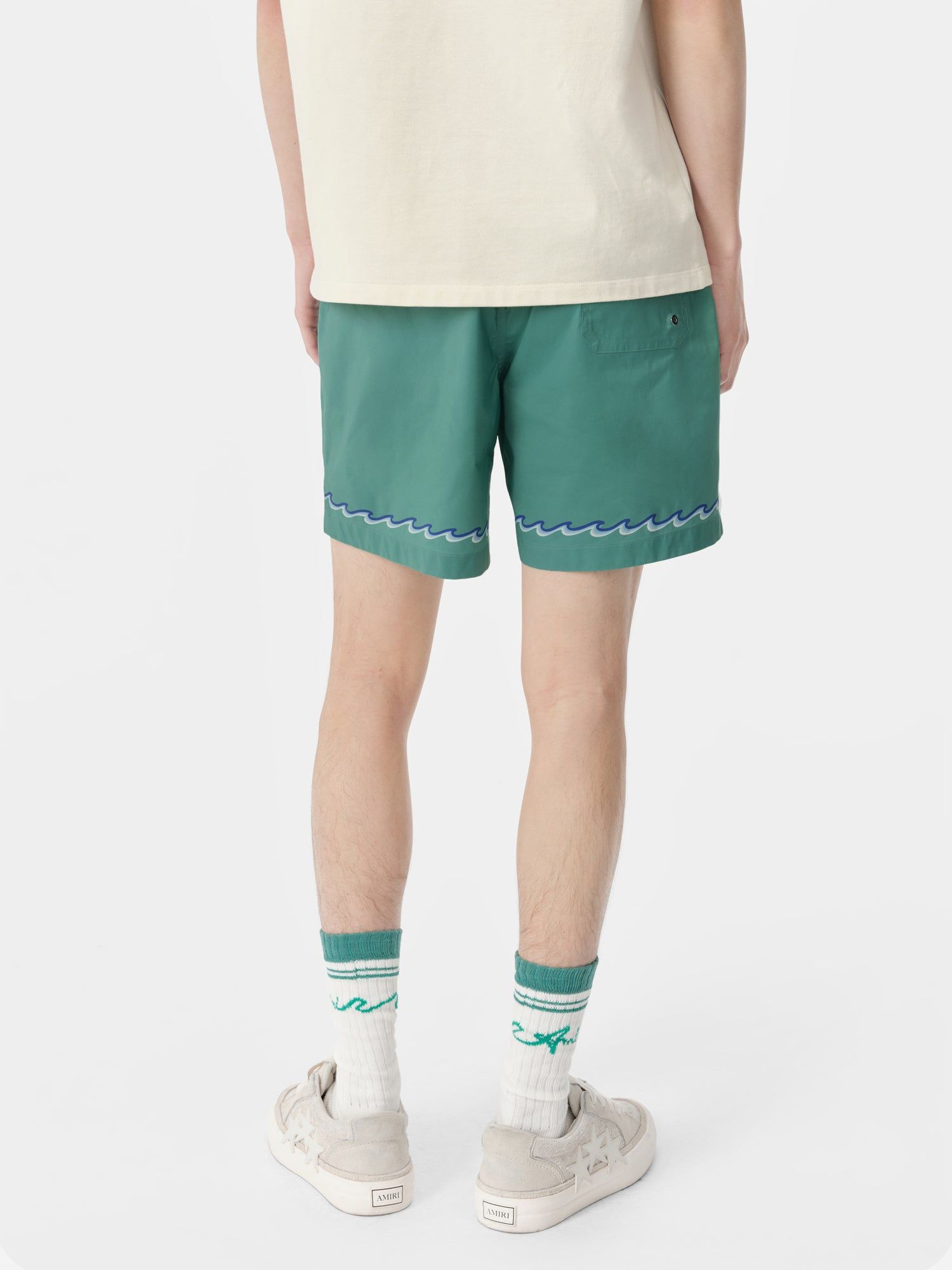 Amiri Wave Swim Trunk Mayo Erkek Mavi | EBL067893