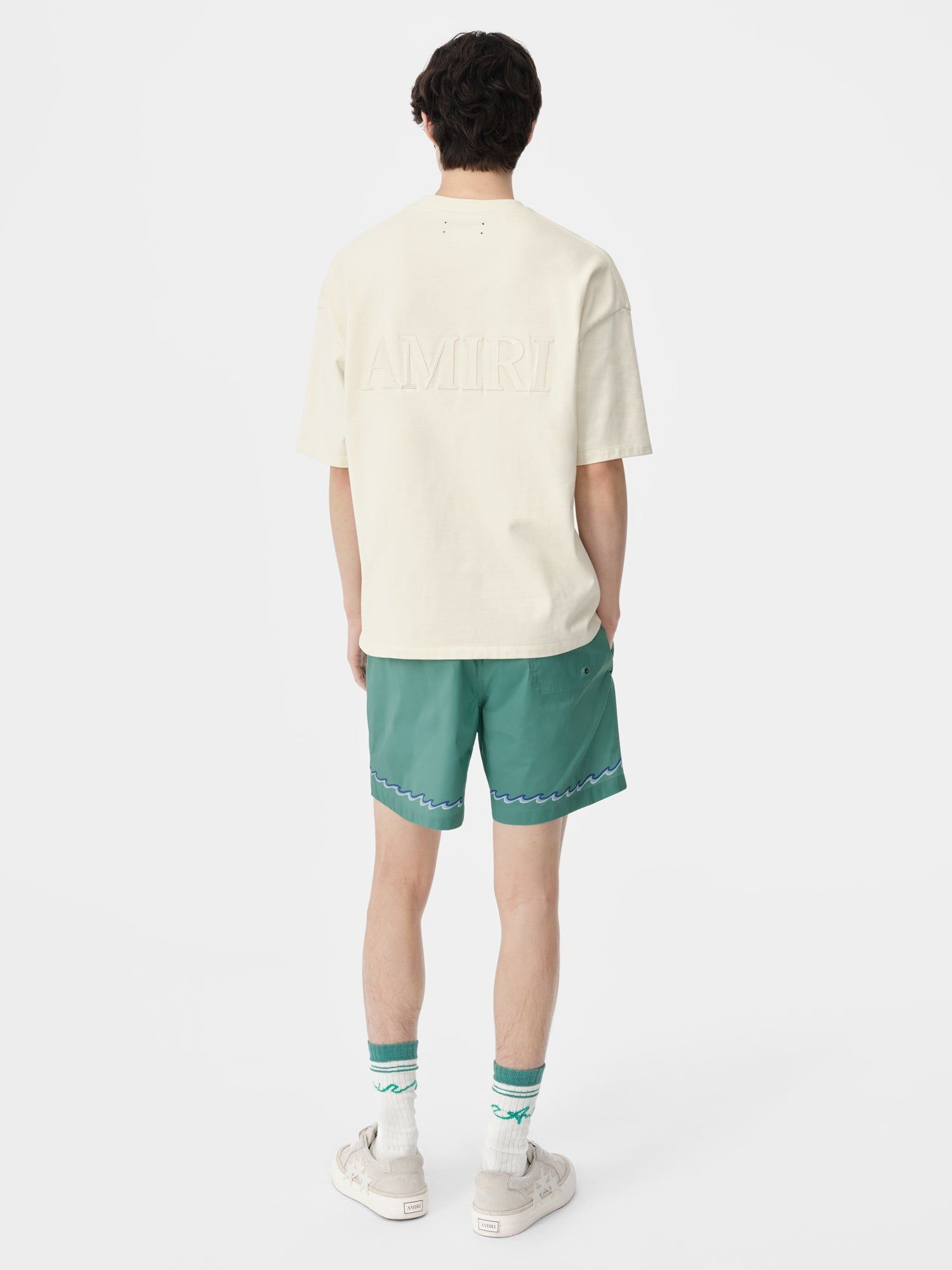 Amiri Wave Swim Trunk Mayo Erkek Mavi | EBL067893