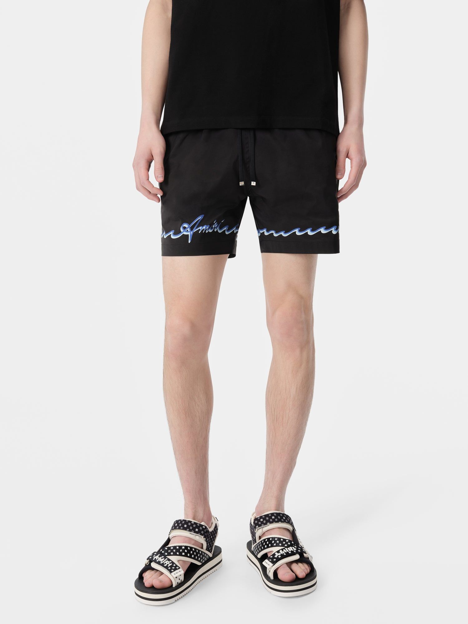 Amiri Wave Swim Trunk Mayo Erkek Siyah | DBE437289