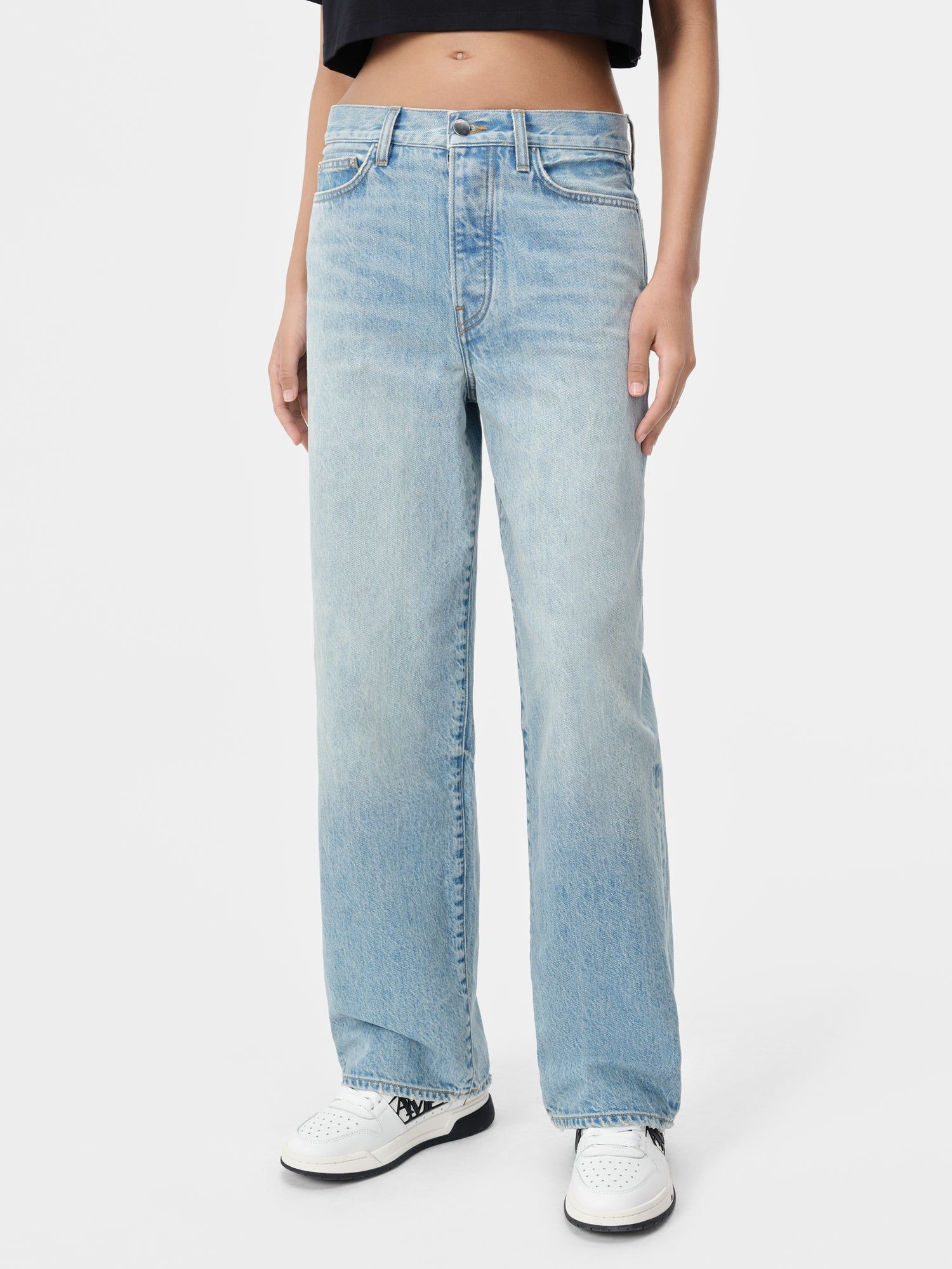 Amiri Wide Straight Jean Denim Kadın Mavi | XWP865439