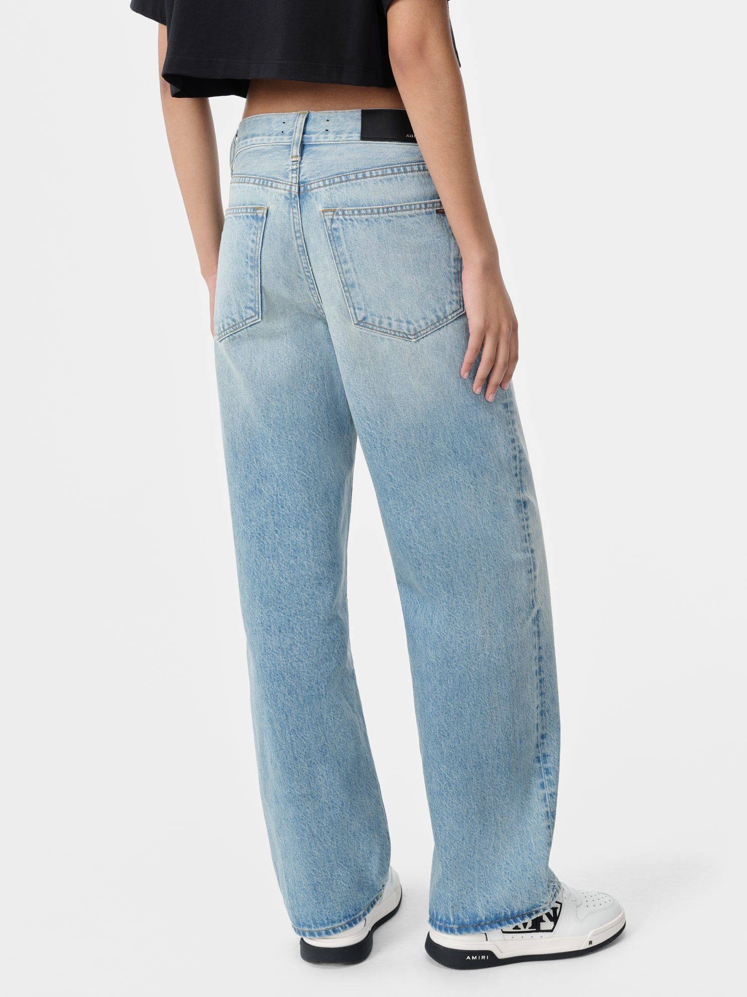 Amiri Wide Straight Jean Pantolon Kadın Mavi | NGM621384