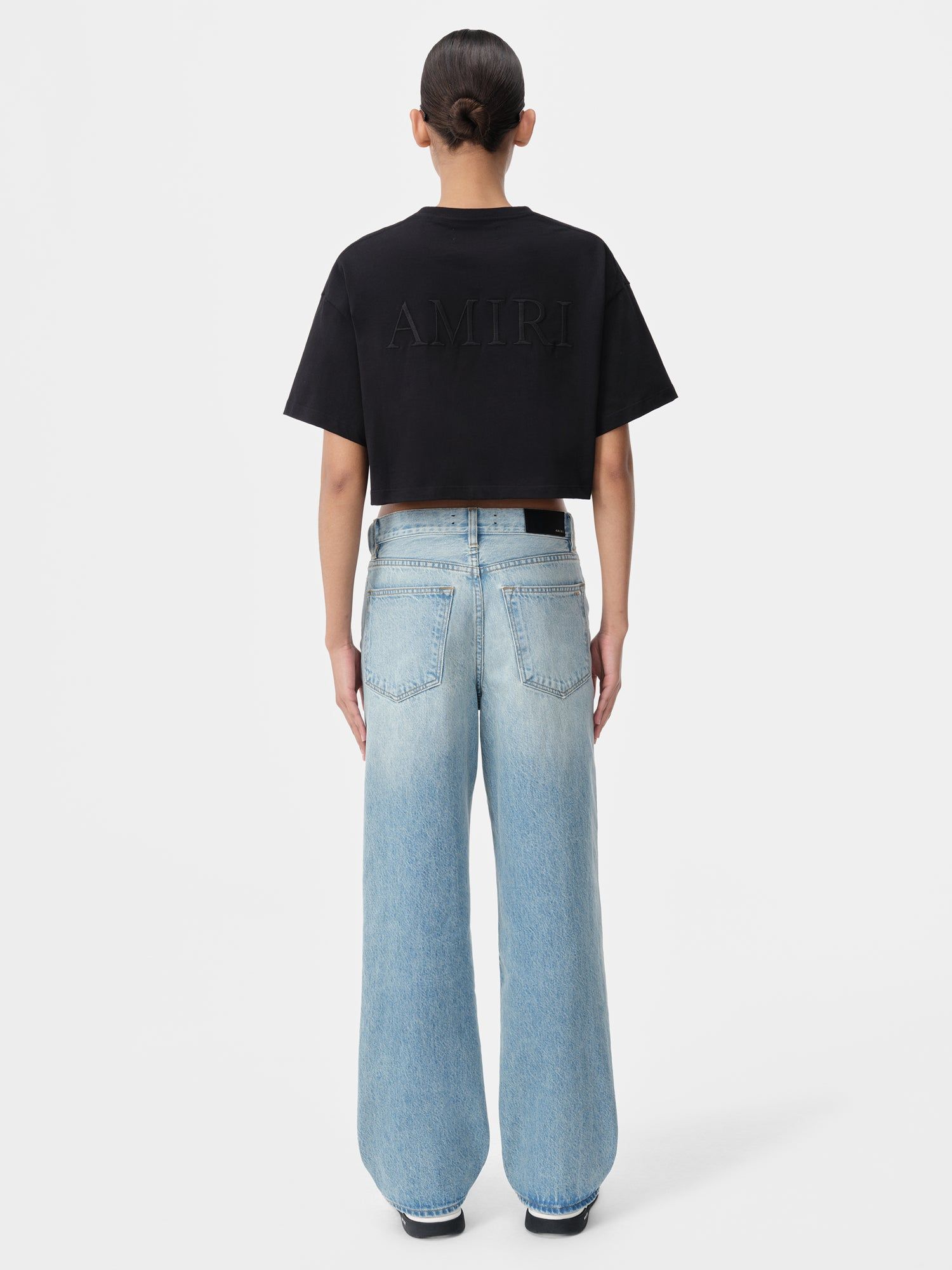 Amiri Wide Straight Jean Pantolon Kadın Mavi | NGM621384